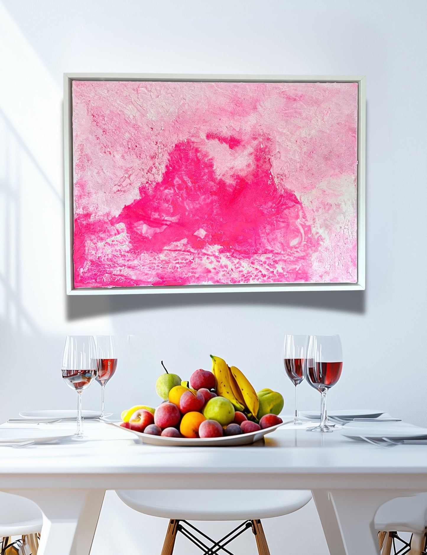 Essence of Joy – Abstraktes Acrylgemälde auf Leinwand (70x50 cm) | Original Kunstwerk mit Schattenfugenrahmen