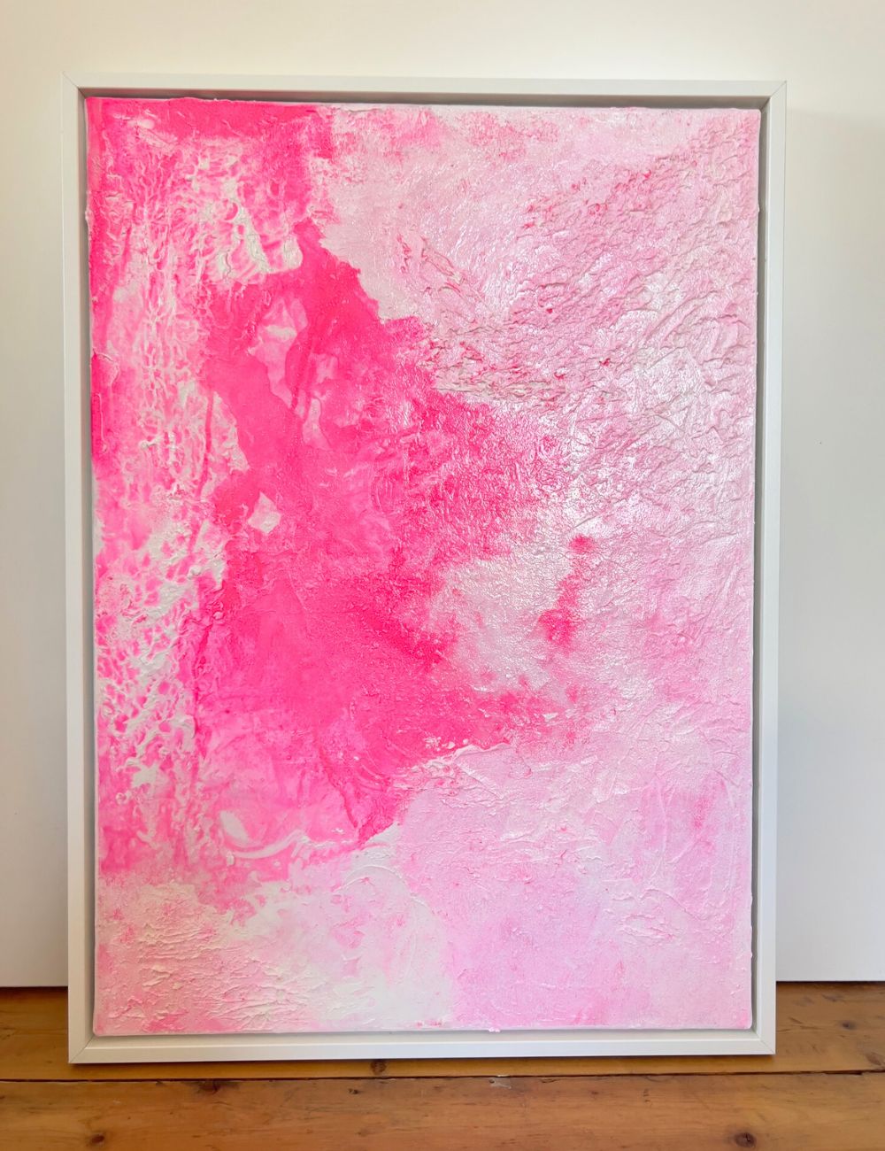 Essence of Joy – Abstraktes Acrylgemälde auf Leinwand (70x50 cm) | Original Kunstwerk mit Schattenfugenrahmen