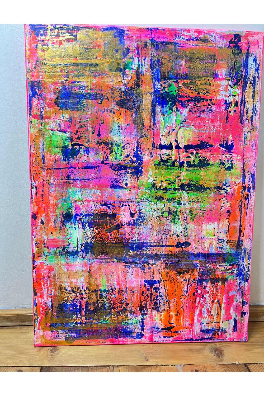 Abstraktes Gemälde, Acryl auf Leinwand, 50x70cm